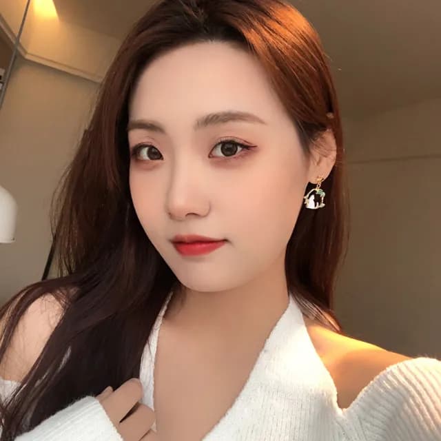 【MISA】韓國設計可愛貓咪清新樹葉星星夾式耳環(無耳洞耳環 耳夾 夾式耳環 貓咪耳環 星星耳環)