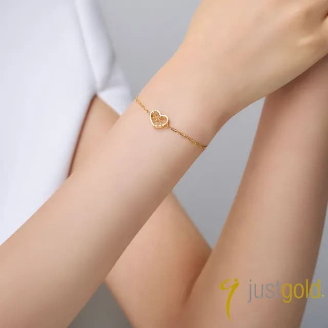 【Just Gold 鎮金店】輕奢 黃金手鍊/項鍊(任選-網路限定)