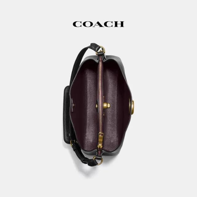 【COACH】蔻馳官方直營 WILLOW單肩手袋-B4/黑色(C2621)