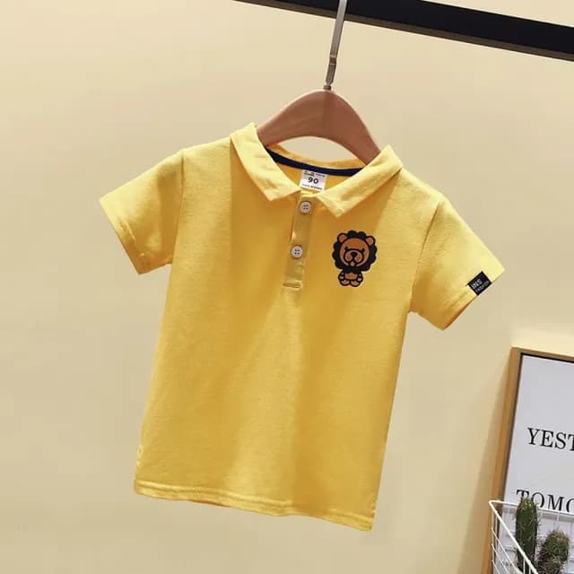 【小衣衫童裝】男童夏款多色翻領舒棉短袖POLO衫T恤(1090414)