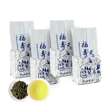 【梨山聚鑫製茶廠】福壽山天香手採高冷茶半斤組75g×4包(75克/包、正產地、輕發酵、無焙火)
