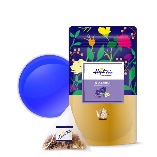 【High Tea 伂橙】蝶豆花舒眠茶1.5gx12入x1袋(無咖啡因)