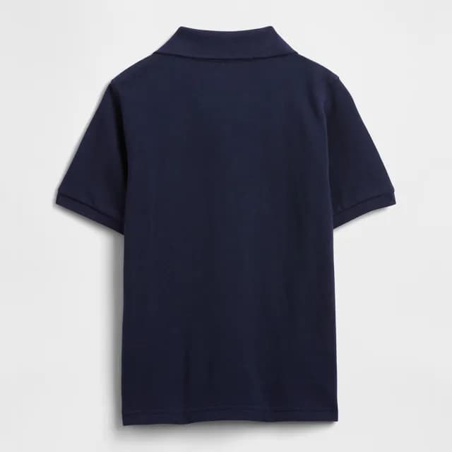 【GAP】男幼童裝 純棉短袖POLO衫-海軍藍(794038)