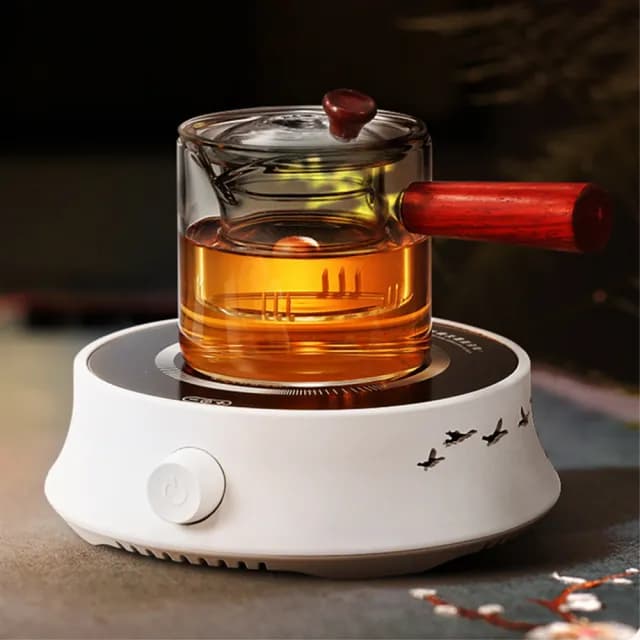 電陶爐 煮茶器 家用小型燒水壺電茶爐 玻璃茶具 靜音光波磁爐(煮茶器 電陶爐 燒水器)