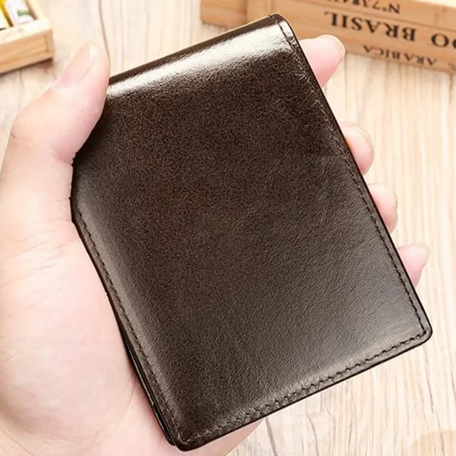 【LEEHER】二折皮夾/錢包/短夾/卡夾/皮夾/錢包/高級感/大容量/多卡位/頭層牛皮/