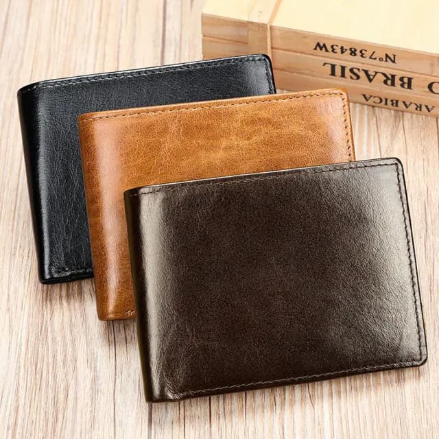 【LEESA】雙11 錢包\二折皮夾\短夾\大容量錢包\多卡位\卡夾\頭層牛皮\復古錢包\皮夾\