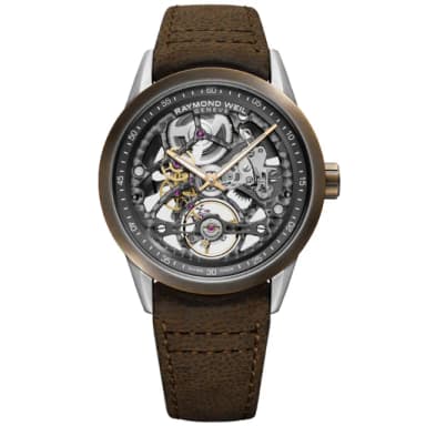 【Raymond Weil 蕾蒙威】Freelancer 自由騎士系列 鏤空機械腕錶 42mm 畢業禮物 送禮 推薦(2785-SBC-60000)