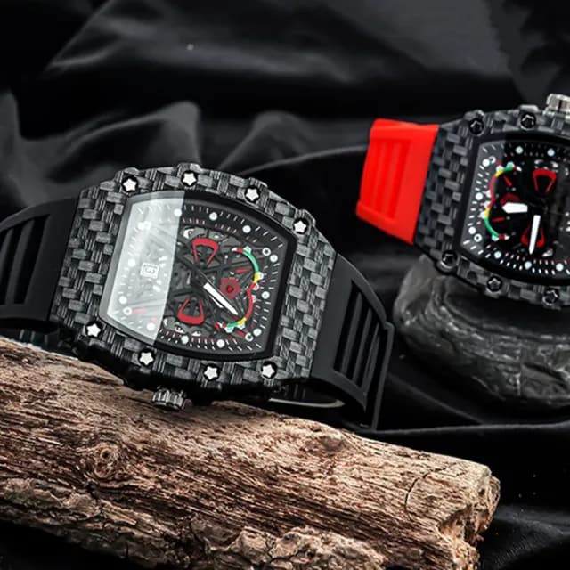 【KT DADA】雙11 夜光手錶 防水手錶 男生手錶 錶 腕錶男 矽膠錶帶 指針式 運動手錶 潮流 石英錶