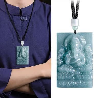 【KT DADA】象神 佛牌 招財納福 保平安 男女同款 生日禮物 玉墜 翡翠 飾品 吊墜 吊飾 玉石項鍊 玉珮 飾