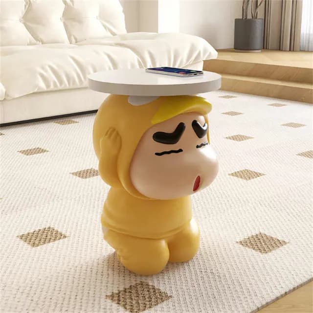 【超微米】卡通邊幾 客廳電視櫃置物架 沙發旁邊落地裝飾 禮物 喬遷新居擺件(卡通可愛邊幾)