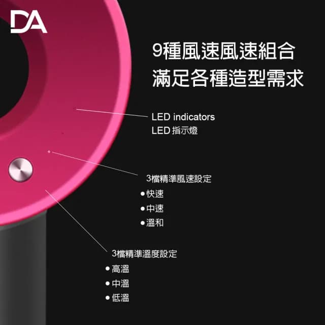 【DA】無葉智控快乾吹風機(智能溫控/靜音吹風機/高速無葉/吹風機/高速吹風機/強力吹風機/無葉吹風機)