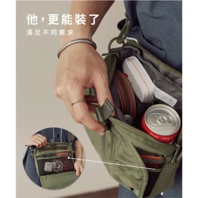 【plain-me】買一送一限定★送小包 大容量橫式PM旅行小包(斜背包 小包 包包 COP3032)