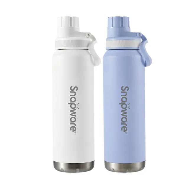 【CorelleBrands 康寧餐具】SNAPWARE 氣泡碳酸316不鏽鋼保冷隨身瓶930ml-兩色任選(汽水杯/啤酒杯/氣泡水杯)