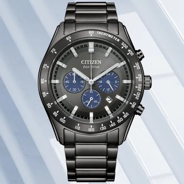 【CITIZEN 星辰】Chronograph系列 時尚光動能計時腕錶 七夕 情人節 送禮 推薦(CA4677-50H)