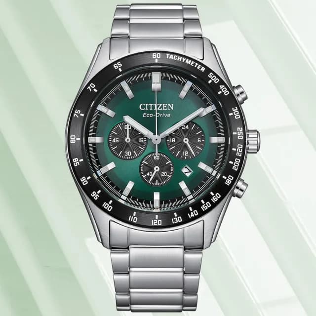 【CITIZEN 星辰】Chronograph系列 時尚光動能計時腕錶 七夕 情人節 送禮 推薦(CA4674-58X)