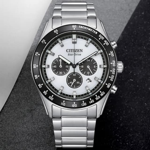 【CITIZEN 星辰】PROMASTER系列 光動能 經典計時腕錶 七夕 情人節 送禮 推薦(CA4674-58A)