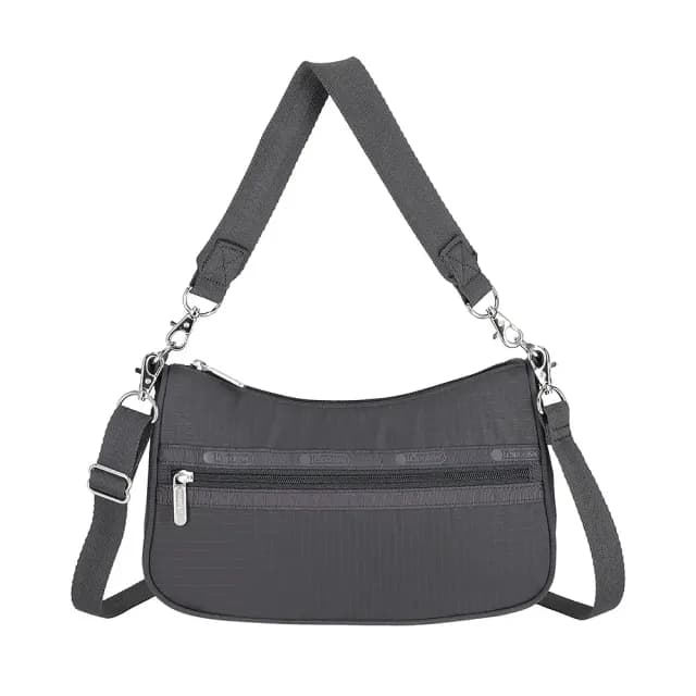 【Lesportsac】小型多用肩背包 腋下包 肩背斜背 送禮 禮物 女包 男包 情人節禮物(夜幕灰)