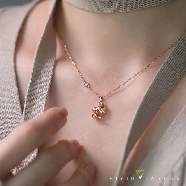 【Vividventure 亞帝芬奇】史努比 14K 3分 天然鑽石 鑽石 項鍊 金色低語 任選款(SNOOPY聯名系列 NO.01)