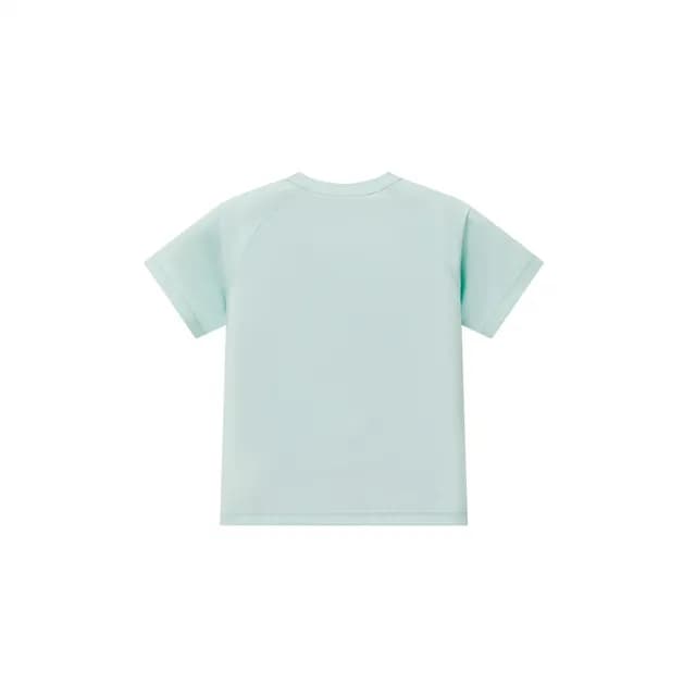 【GIORDANO 佐丹奴】童裝冰涼感抗UV運動短TEE G-MOTION 系列(60 冰河綠)