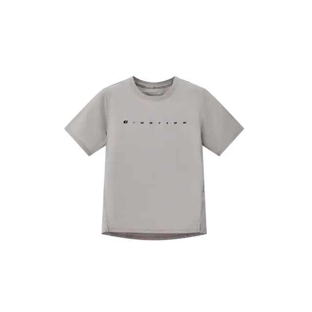 【GIORDANO 佐丹奴】童裝涼感運動短袖上衣 G-MOTION系列(14 淺灰)