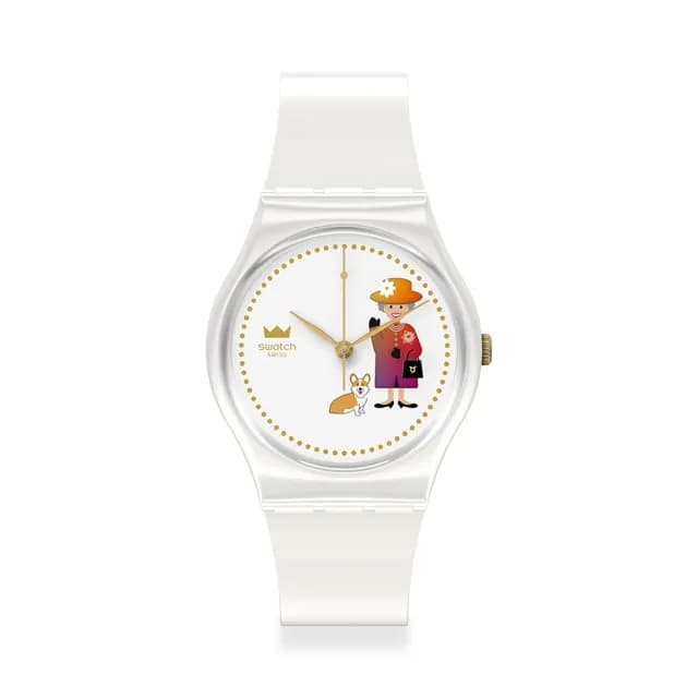 【SWATCH】HOW MAJESTIC 經典手錶/男錶/女錶/瑞士製造 GZ711(34mm)