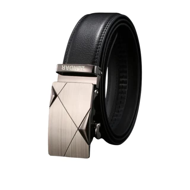 【ZENDAR】限量2折 頂級小牛皮皮革自動扣頭男用皮帶 6813M 全新專櫃展示品(七夕情人節禮物 送禮)