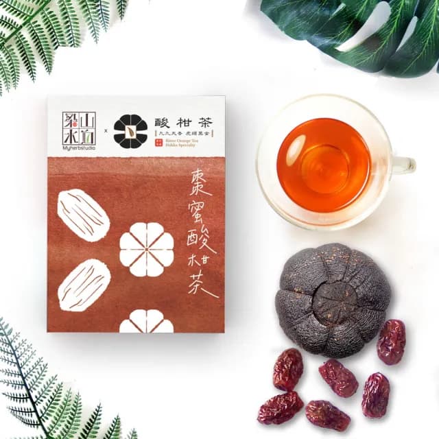 【梁山水泊】貓裏黑金巾茶禮(酸柑果纖茶x6入/菊香酸柑茶x6入/棗蜜酸柑茶x6入/貓裡紅茶染巾x1)