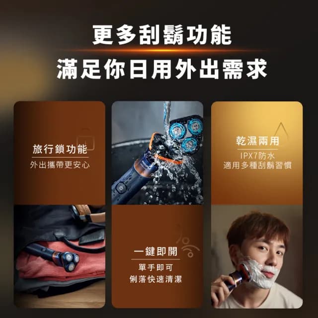 【Philips 飛利浦】X5012 全新X系列電動刮鬍刀+HX2411音波牙刷(momo獨家組)