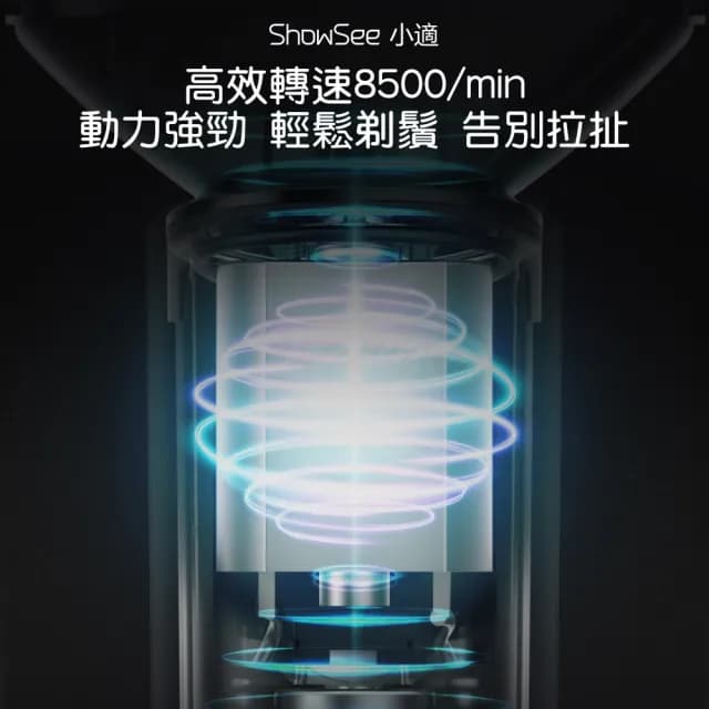 【ShowSee小適】往復式剃鬚刀F602(電動刮鬍刀 浮動三刀頭 刮毛刀 剃鬍刀 鬍鬚 充電刮鬍刀 剃鬍子 小米有品)