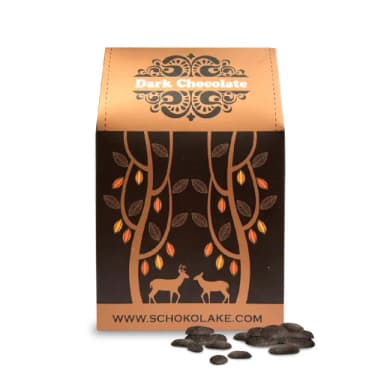 【巧克力雲莊】100%黑巧克力鈕扣豆100g(無添加糖)
