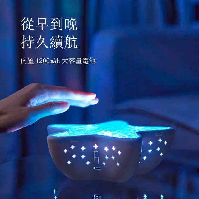 【半島良品】投影燈七彩燈光桌上擺飾小夜燈(交換禮物 百元禮物 聖誕禮物 生日禮物)
