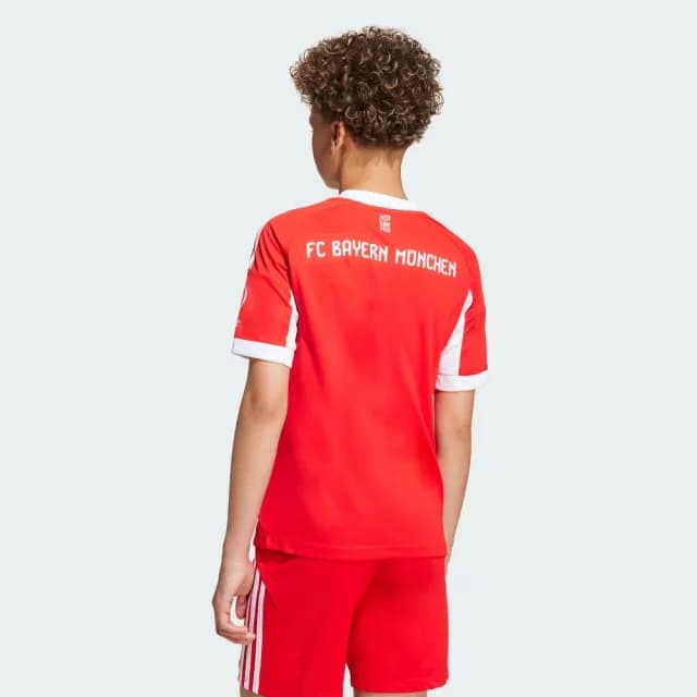 【adidas 愛迪達】拜仁慕尼克 主場球衣 T恤 足球 童裝 JN8525
