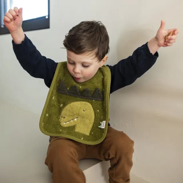 【Trixie 比利時】動物造型有機棉圍兜 多款可選(口水巾 彌月禮)