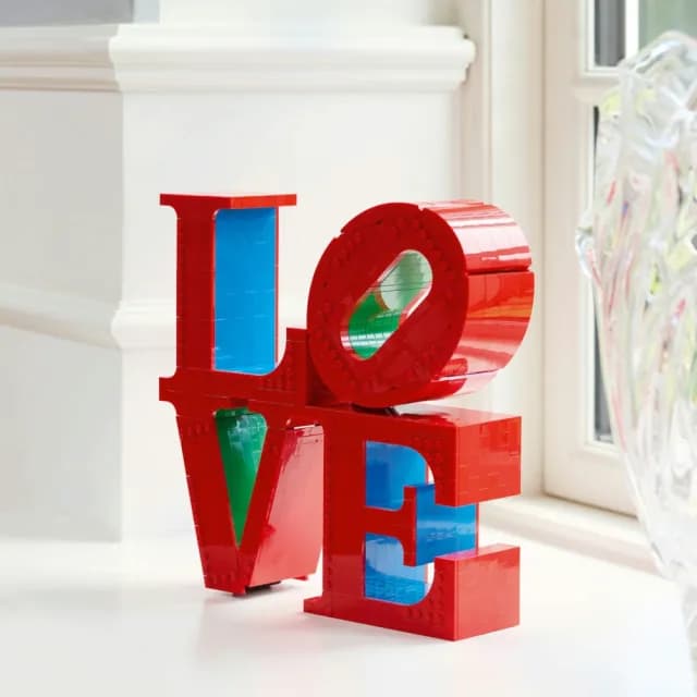 【LEGO 樂高】Art 31214 LOVE(居家擺設 節慶禮物 普普藝術雕塑 羅伯特印第安納)