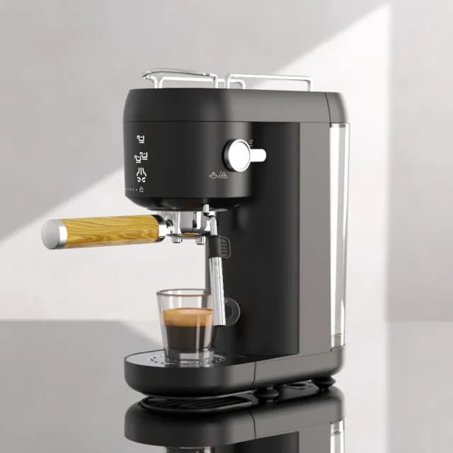 【宅造印象】半自動義式咖啡機 一鍵萃取 蒸氣奶泡管 可拆水箱(咖啡磨豆機 小型咖啡機 美式咖啡機)