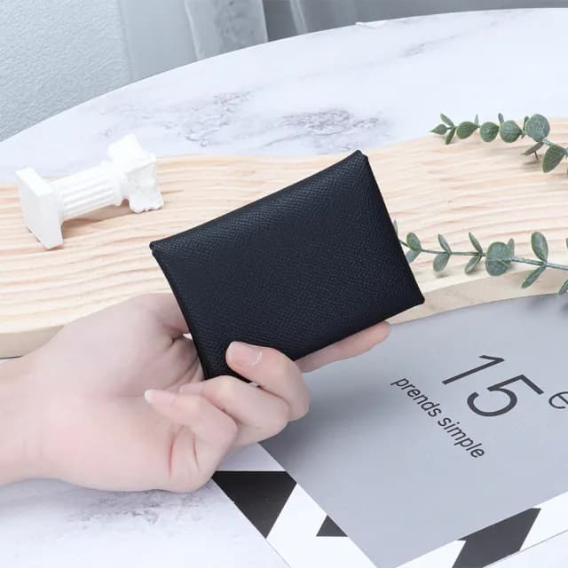 【EGO+】情人節禮物 真皮 牛皮折疊零錢包 短夾小錢包(真皮包包 證件卡包)