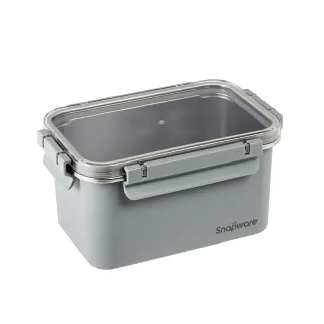 【CorelleBrands 康寧餐具】Eco Wave 輕食感可微波不鏽鋼保鮮盒2100ml