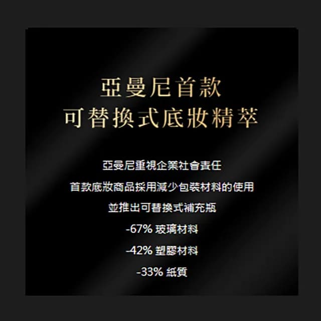 【ARMANI 亞曼尼】官方直營 黑曜岩奢光精萃 30ml 補充瓶(奢光霜/精華粉底/精品底妝)