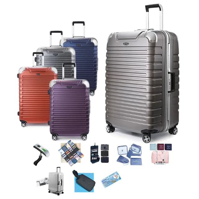 【eminent 萬國通路】25吋 9Q3鋁框行李箱 旅行箱 霧面防刮 深鋁框(德國拜耳PC、耐摔、耐衝擊)