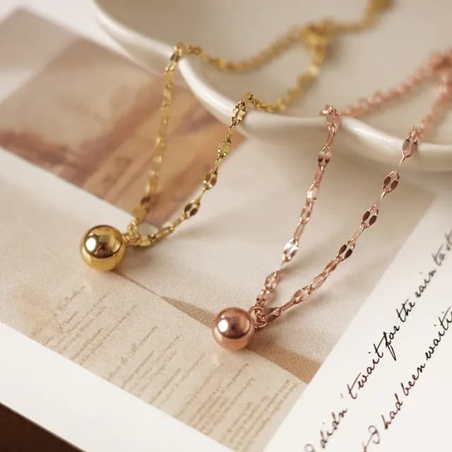 【UME.Acce】雙11 小圓球瓦片鏈鈦鋼手鍊(手鍊 鈦鋼 鈦鋼手鍊 小圓珠 小圓珠手鍊 圓珠 瓦片鏈)