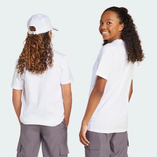 【adidas 愛迪達】ESSENTIALS 短袖上衣 T恤 童裝 JC9747