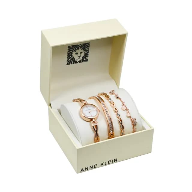 【ANNE KLEIN】時尚造型閃耀手錶x手鍊禮盒組(多款可選)