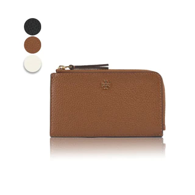 【TORY BURCH】Blake 荔枝紋L型拉鍊證件/零錢包(新款任選)