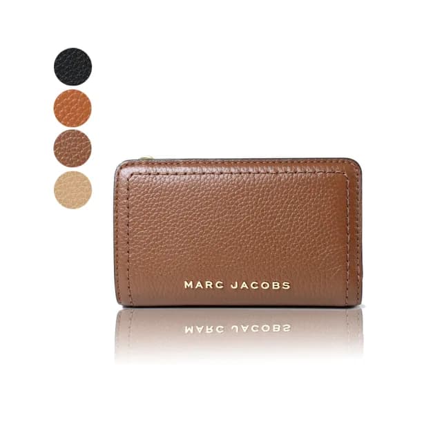 【MARC JACOBS】荔枝紋皮革釦式中夾(新款任選)