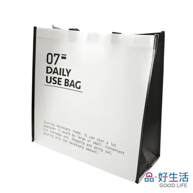 【GOOD LIFE 品好生活】父親節禮物 英字不織布手提袋/環保購物袋（38x40cm）(日本直送 均一價)