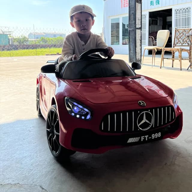 【奔雷國際】Benz賓士 12V 雙驅 兒童電動車 兒童超跑(FT998 小朋友生日禮物  模型賽車玩具 玩具遙控車)