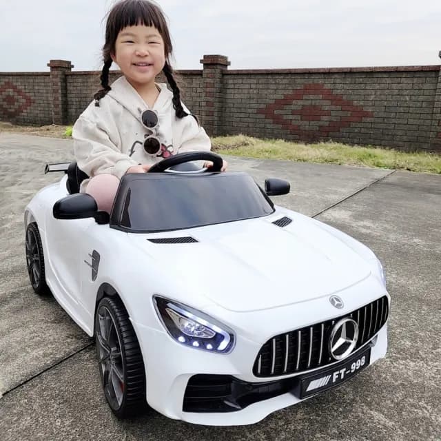 【奔雷國際】Benz賓士 12V 雙驅 兒童電動車 兒童超跑(FT998 小朋友生日禮物  模型賽車玩具 玩具遙控車)