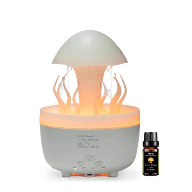 【PINFIS 品菲特】雨滴香氛機 擴香水氧機 水草舞動加濕器