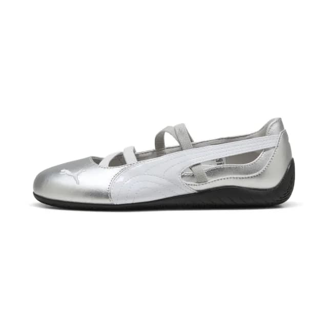 【PUMA官方旗艦】Speedcat Ballet Metallic Wns 休閒運動鞋 女性 40158101(女鞋 休閒鞋 芭蕾鞋 銀色)