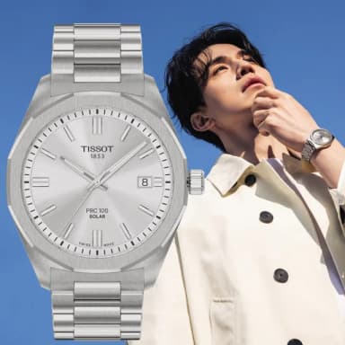 【TISSOT 天梭 官方授權】PRC 100系列 李棟旭配戴款  時尚太陽能腕錶 畢業禮物 送禮 推薦(T1514221103100)